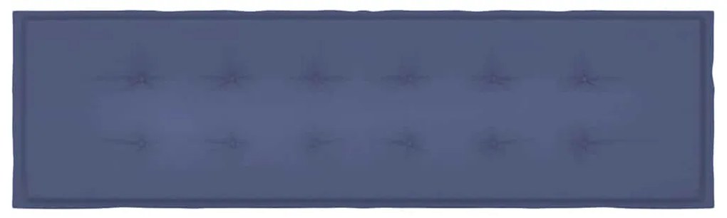 Almofadão p/ banco jardim 180x50x4cm tecido oxford azul-marinho