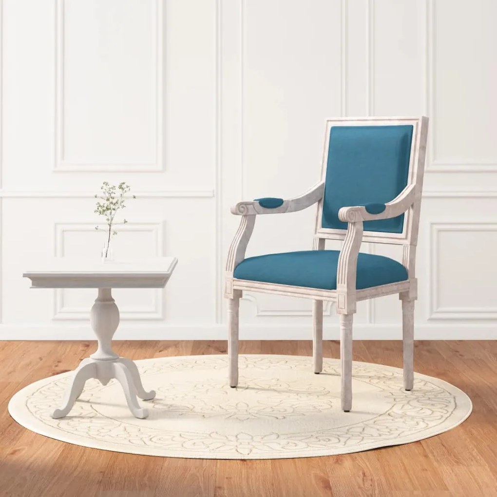 344489 vidaXL Cadeirão 54x59x99 cm veludo azul