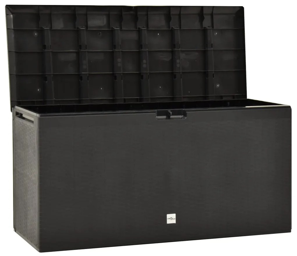 Caixa de arrumação para jardim 114x47x60 cm antracite