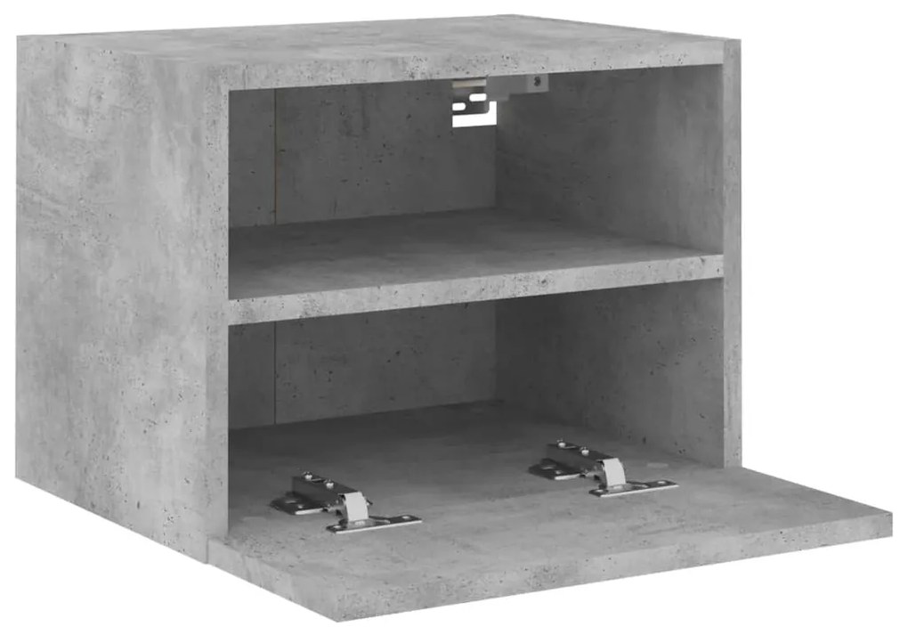Móveis parede TV 2 pcs 40x30x30 cm deriv. madeira cinza cimento