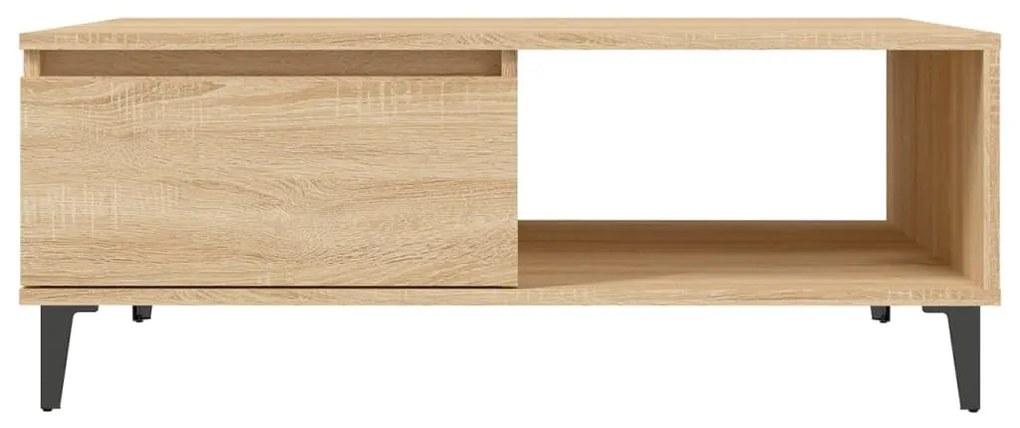 Mesa de centro 90x60x35 cm derivados de madeira carvalho sonoma