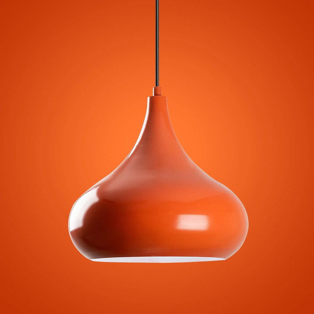 Candeeiro Chandelier Saglam – Laranja – Ø30 h:28 cm