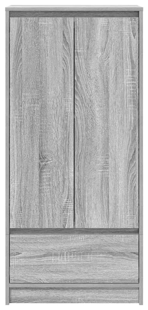 Armário com gaveta 55,5x34x119,5 cm cinzento sonoma