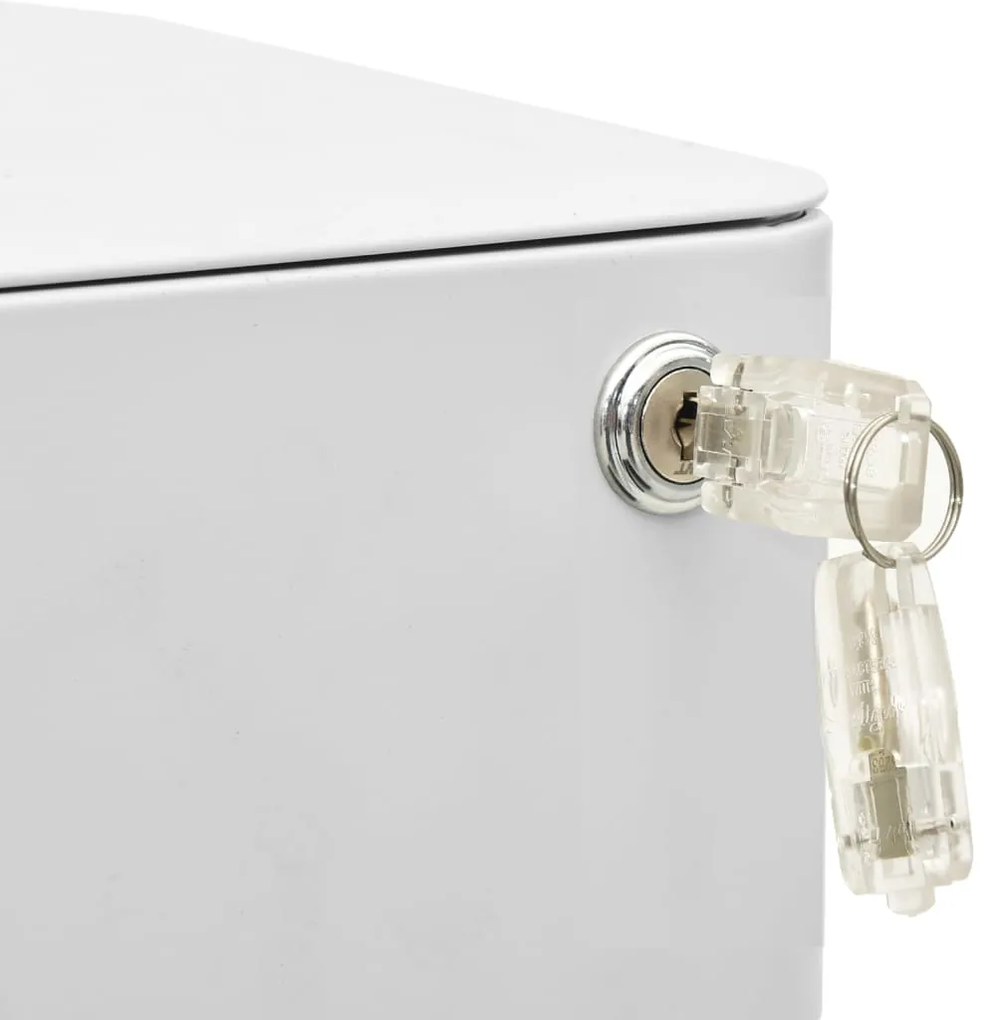 Arquivador móvel aço 30x45x59 cm cinzento-claro