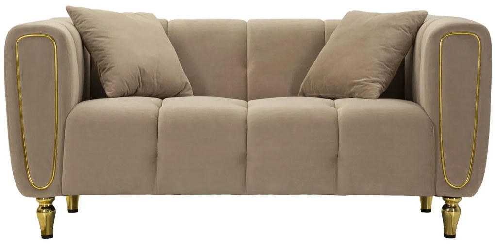 SOFÁ ALMA CINZA COM ALMOFADAS 155X81X71CM