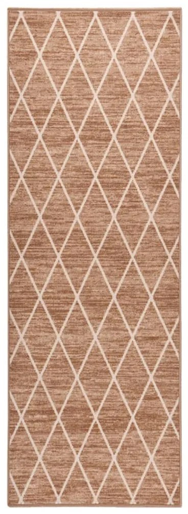 vidaXL Tapete/passadeira 80x300 cm castanho-claro