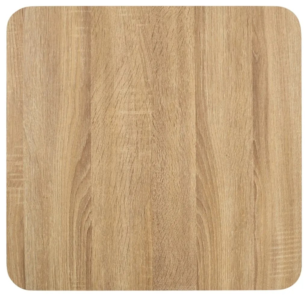 Mesa bistrô 50x50 cm MDF castanho-claro