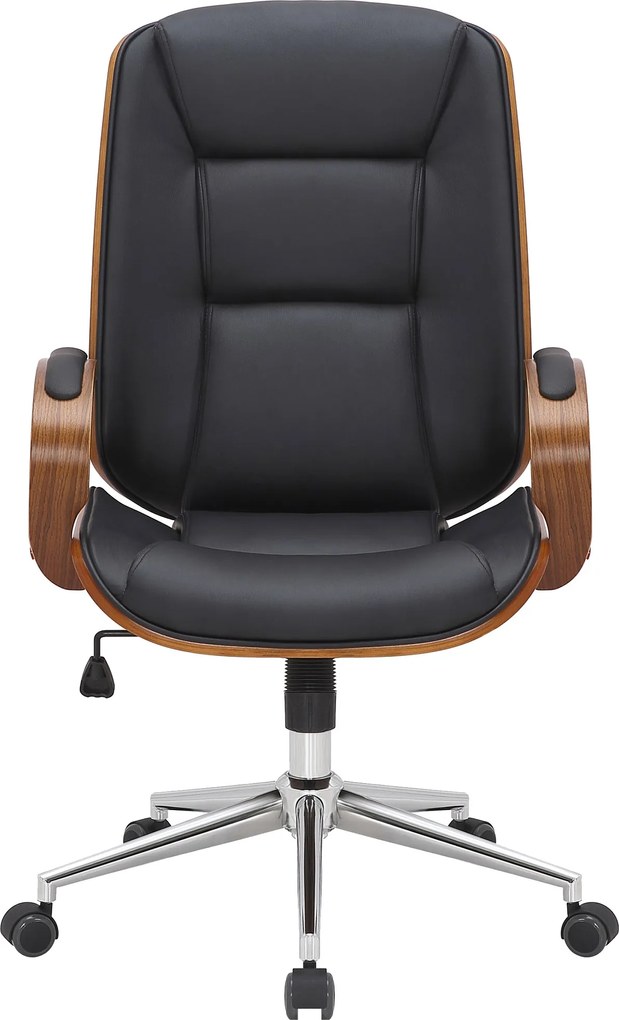 Cadeira de escritório Yankton Nogueira e Preto