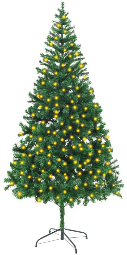 3077404 vidaXL Árvore de Natal artificial pré-iluminada 910 ramos 210 cm
