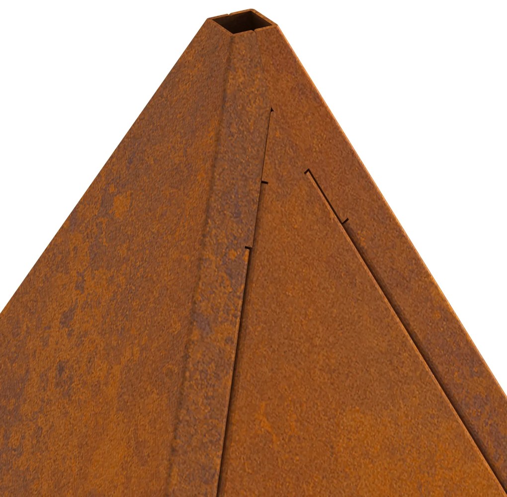 Fogueira Pyramid 50x50x51 cm Aço Envelhecido