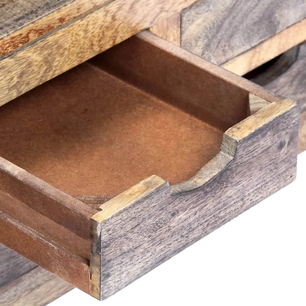 Mesa de centro 100x50x30 cm madeira de acácia maciça cinzento