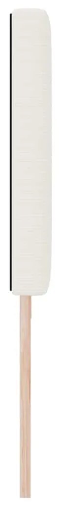 Cabeceira vidaXL Design Simples Creme 200 cm Tecido de Veludo Cotele