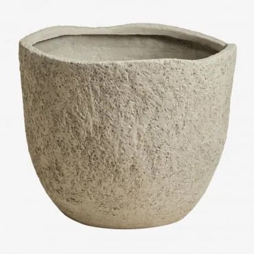 Vaso De Cimento Nuria Castanho Areia & Ø45 Cm - ↑40 Cm - Sklum