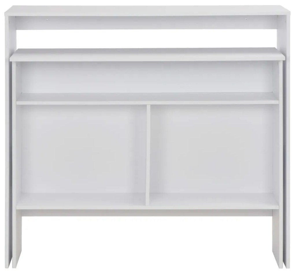 Conjunto de 2 Mesas de Bar Hanise Modulares - Branco - Design Moderno