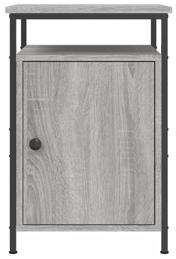 Mesas cabeceira 2 pcs 40x42x60cm deriv. madeira cinzento sonoma
