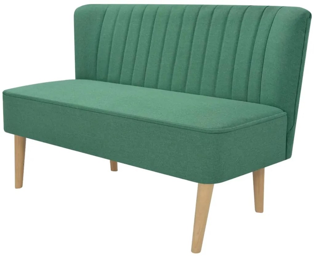 vidaXL Sofá de tecido 117x55,5x77 cm verde