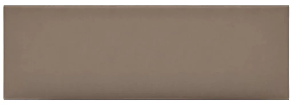 Painel parede 12pcs 90x30 cm couro artificial 3,24m² cappuccino