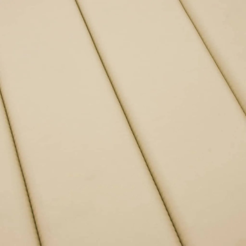 Almofadão p/ espreguiçadeira 186x58x4 cm tecido oxford bege