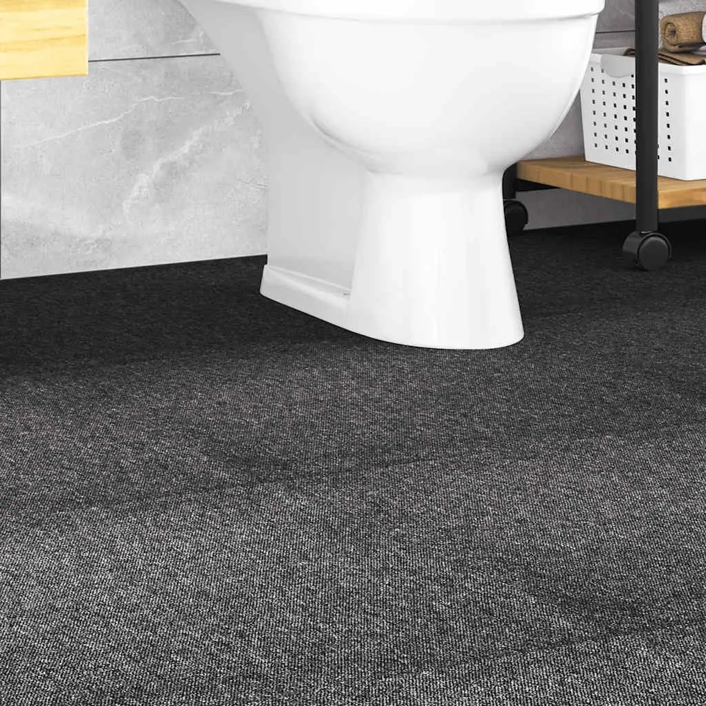 vidaXL Ladrilhos carpete para pisos 20 pcs 5 m² 50x50 cm antracite