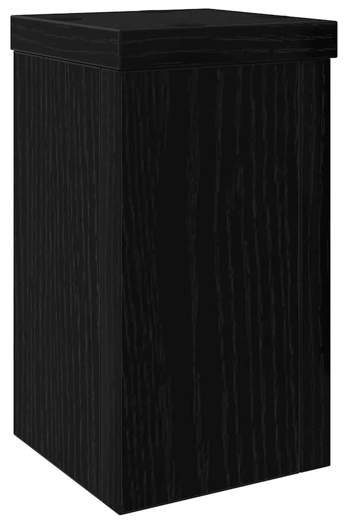 Suportes para Plantas 2 pcs Carvalho Preto 10x10x18 cm Madeira Revesti