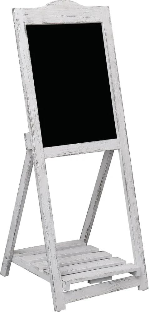 Expositor/suporte de quadro negro 42x44x112 cm madeira branco