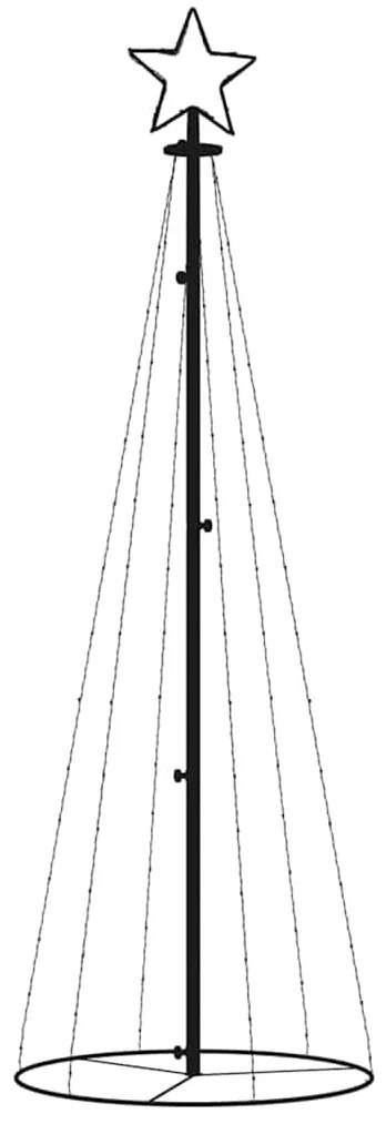 Árvore de Natal em cone 108 luzes LED 70x180 cm colorido