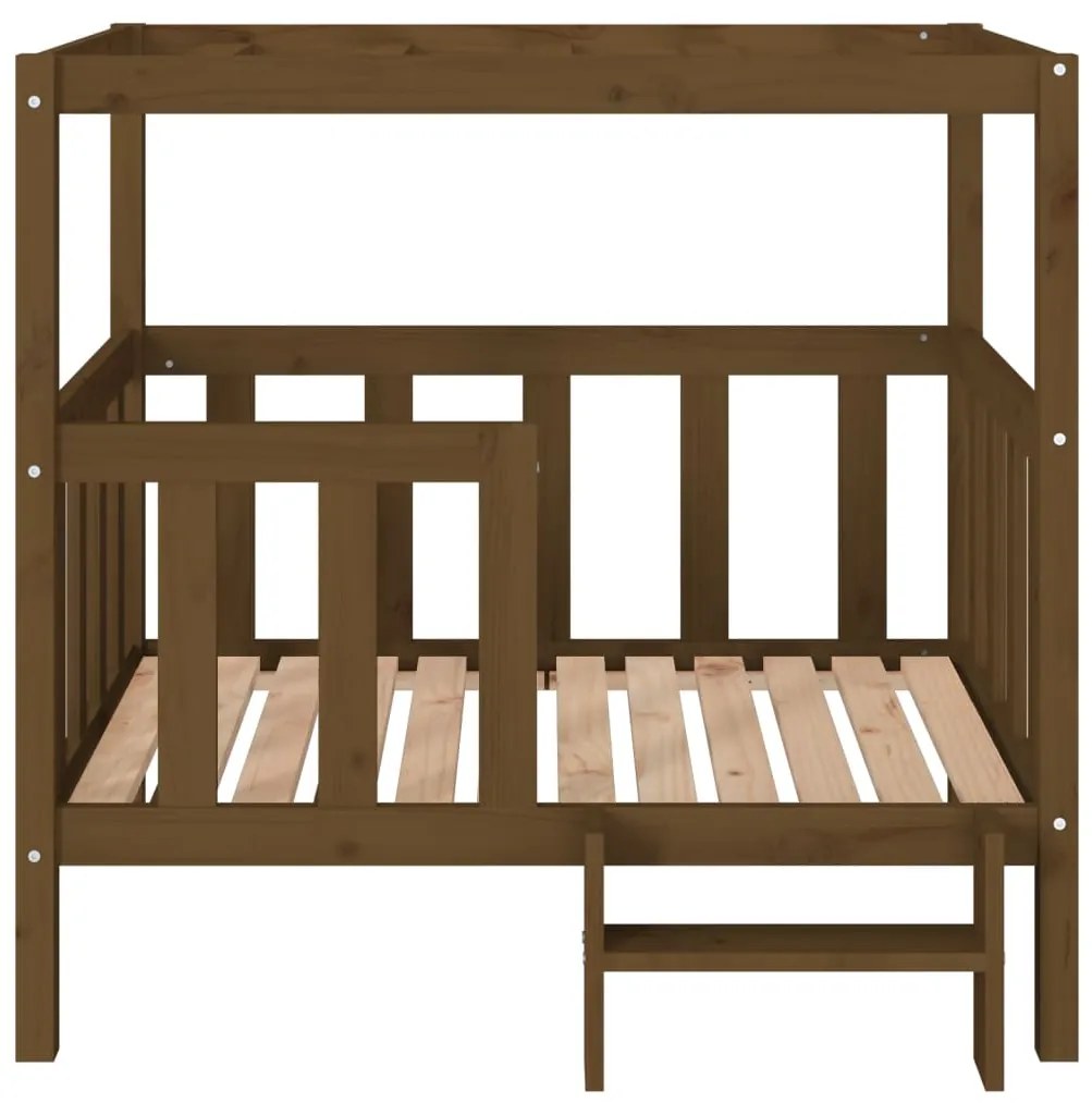 Cama para cães 105,5x83,5x100 cm pinho maciço castanho mel