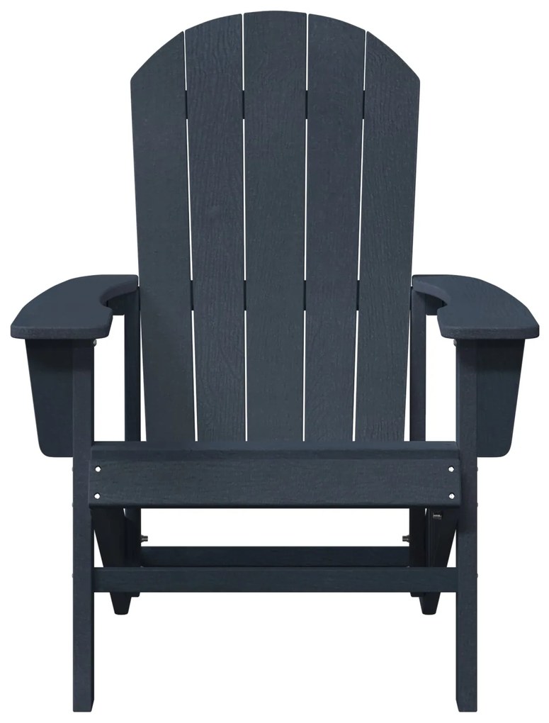 Cadeira Adirondack Azul-marinho 74x82x91 cm HDPE