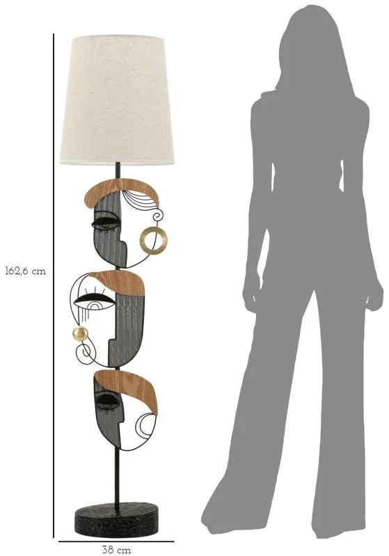 Candeeiro de Pé "Picassy" – Ø38x162,6 cm – Multicolor