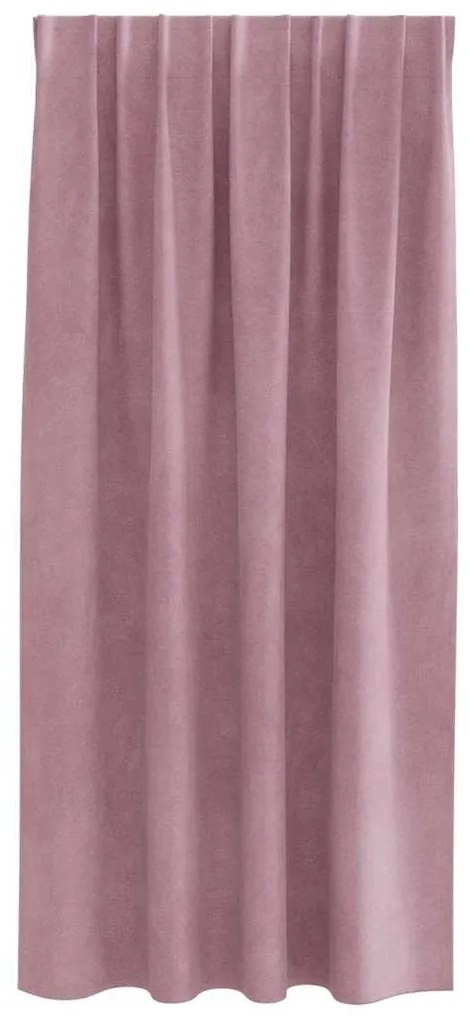 Cortinas Blackout vidaXL com fita superior 2 pcs Veludo Rosa Escuro