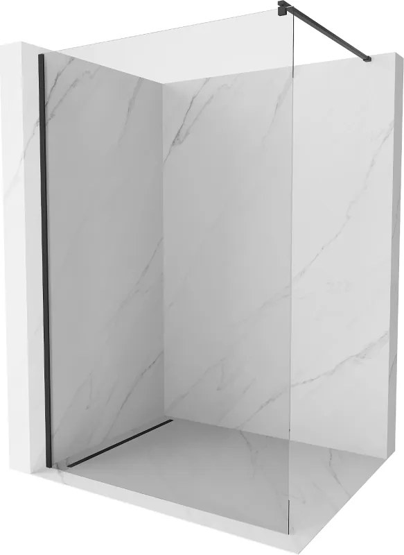 Mexen Kioto painel de duche Walk-in 90 x 200 cm, transparente 8 mm, preto - 800-090-101-70-00