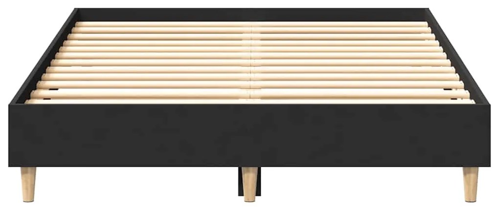 Estrutura de cama sem colchão 120x200 cm preto