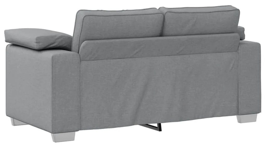 Sofá Loveseat Cinza-Claro 120 cm em tecido