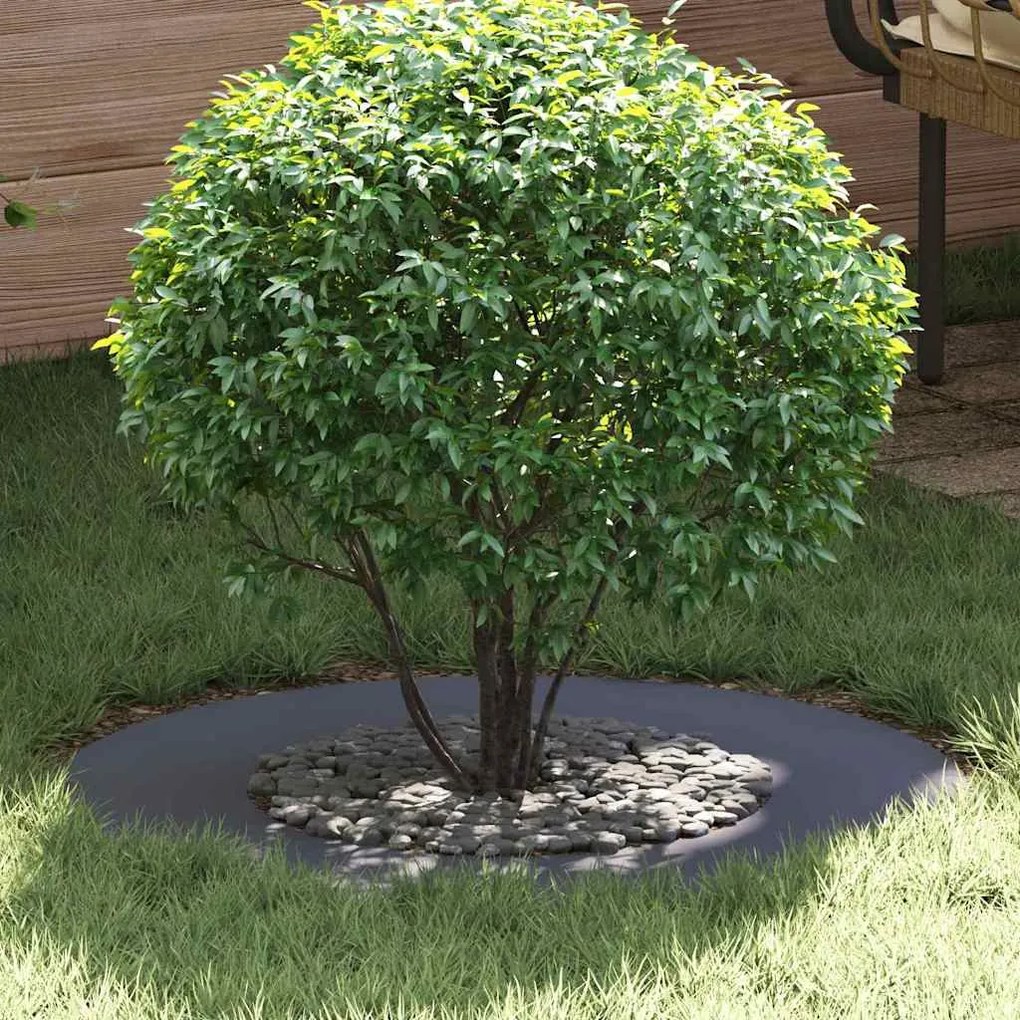 Conjunto de Plantadeiras Plásticas Antracite Plástico Grande