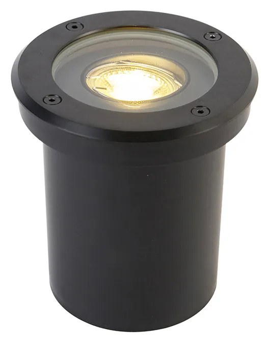 Conjunto de 6 focos de exterior ajustáveis pretos IP65 - Delux Moderno