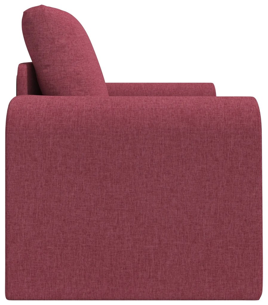 Sofá Cama 2 em 1 Bordô 98x71x83 cm Tecido