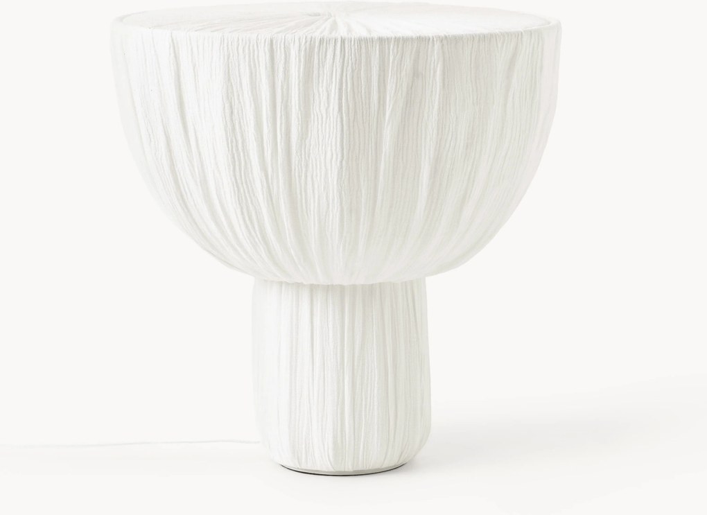 Candeeiro de mesa em tecido Maeva, Alt 40 cm