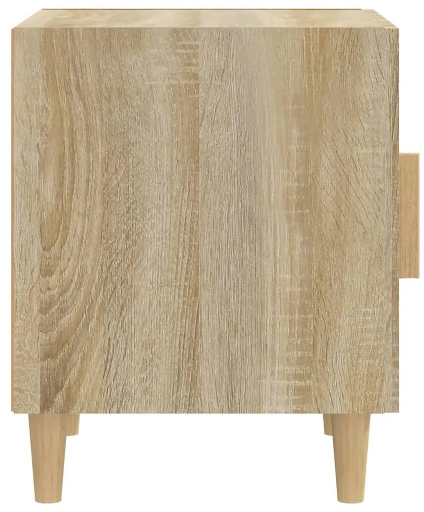 Mesas de cabeceira 2pcs derivados de madeira carvalho sonoma