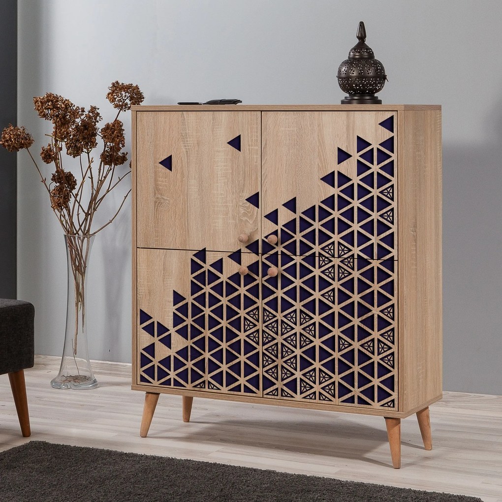 Armário Multiusos Multilux – Carvalho Sonoma – 95x111x36 cm