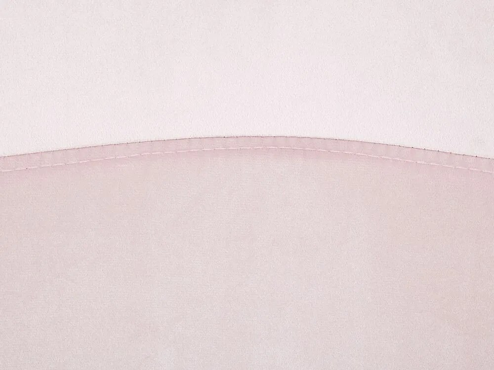 Cadeira de baloiço em veludo rosa ELLAN Beliani