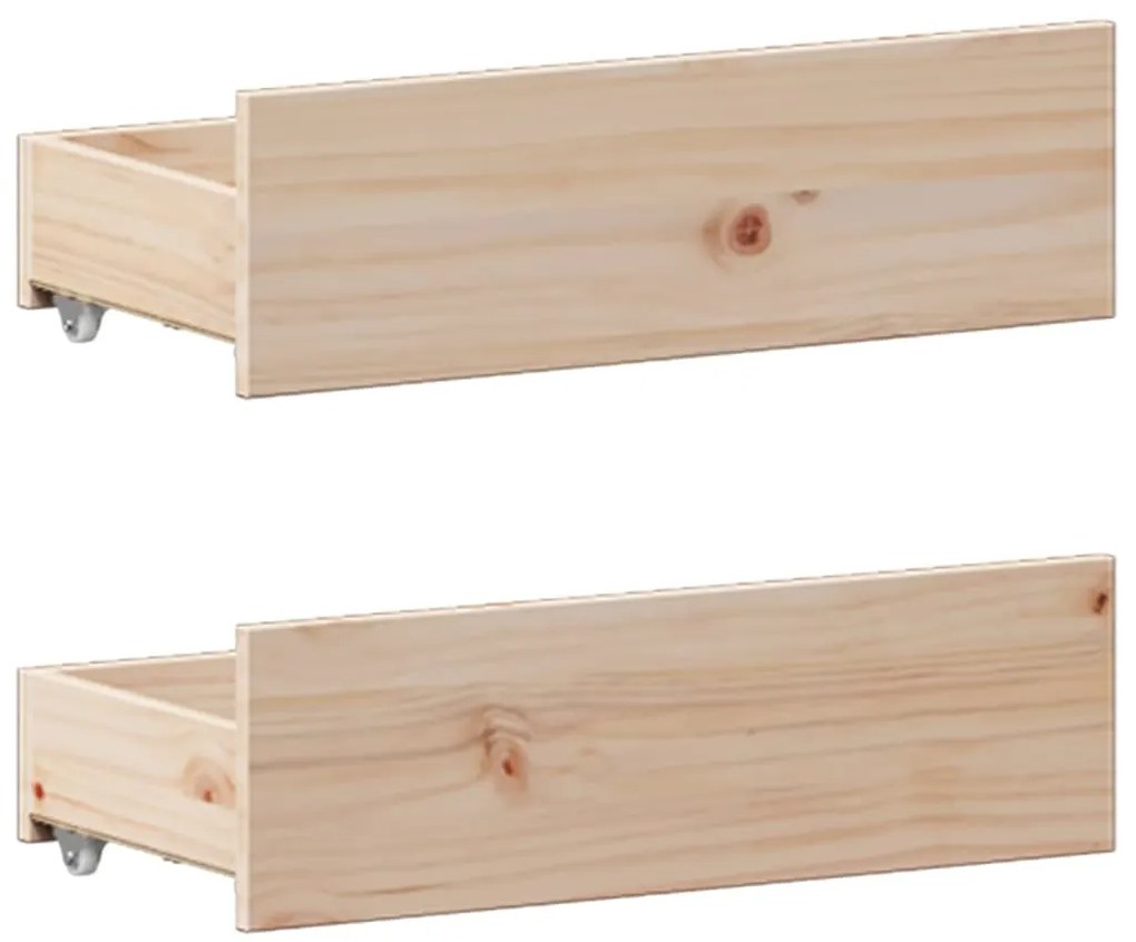 Cama com estante sem colchão 180x200 cm pinho maciço