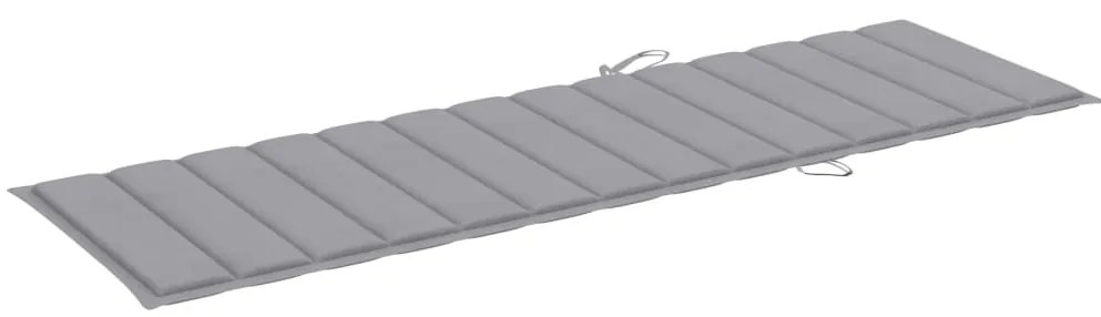 Espreguiçadeira de jardim com mesa e almofadão pinho impregnado