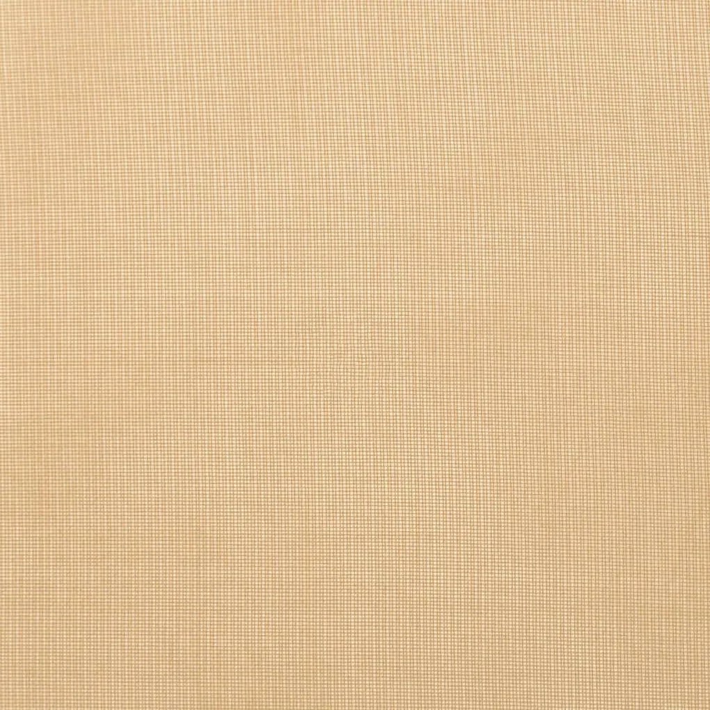Cortinas de voile com bolsos para varão 2 pcs areia