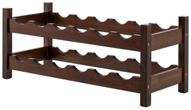 Armário de lixo basculante para cozinha com suporte para lixo oculto de 11 galões e prateleira ajustável - marrom