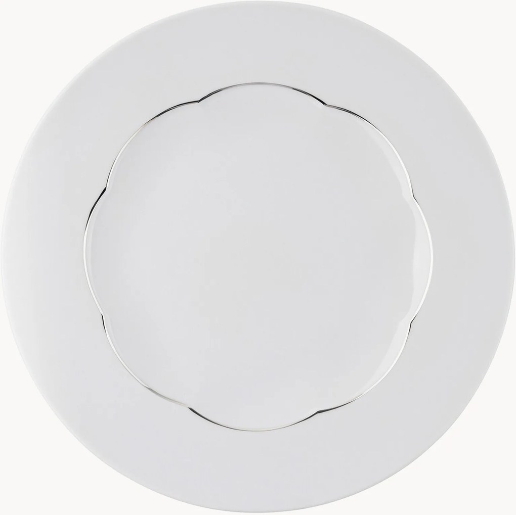 Pratos de jantar em porcelana Sonetto, conjunto de 6