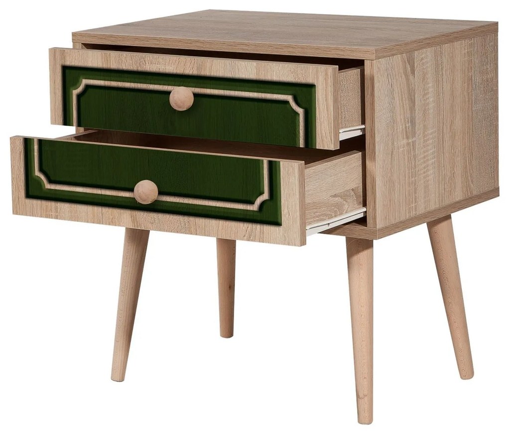 Mesa de Cabeceira Two – Carvalho Sonoma – 60x61x40 cm