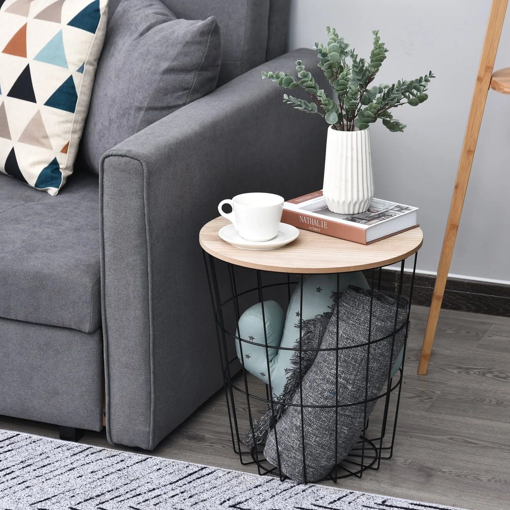 Mesa de centro para sofá Com espaço de armazenamento Estilo Industrial