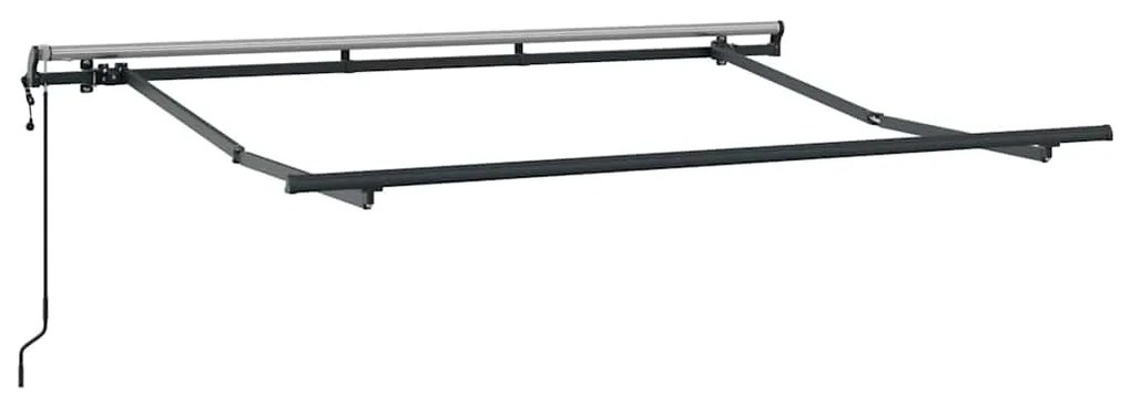 Toldo Retrátil Manual Branco e Antracite