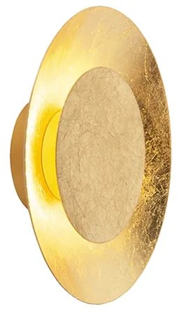 Candeeiro de teto Art Déco dourado/latão com LED - Sun