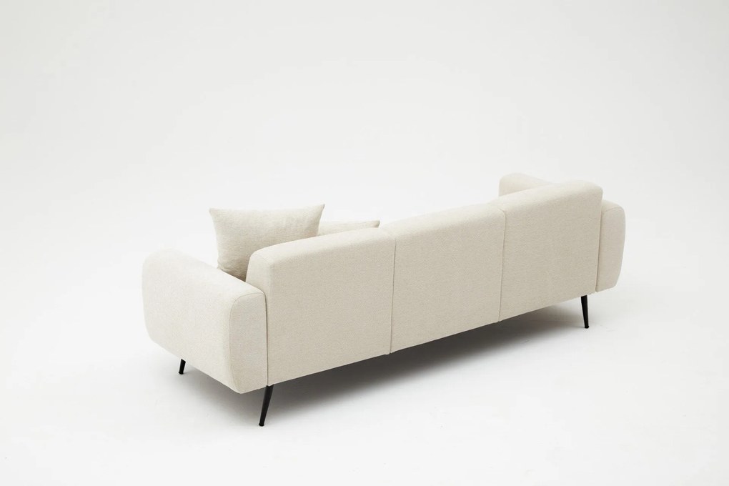 Sofá de 3 Lugares Side – Creme – 235x77x82 cm